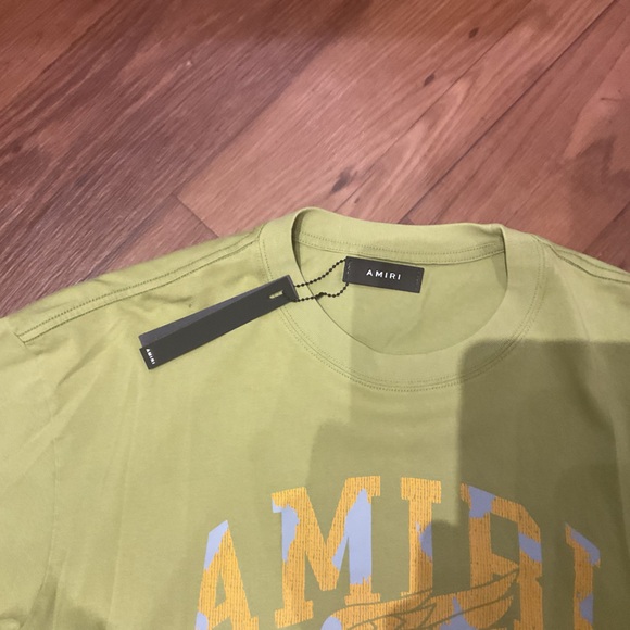AMIRI Green Short Sleeve Tee